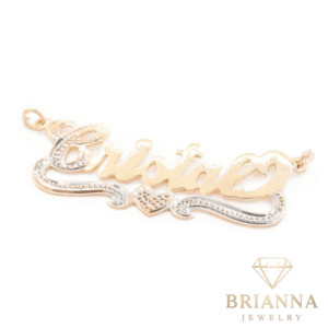 14 K Custom Name Plate 🤍 Pendant – Brianna Jewelry joya brianna jewelry