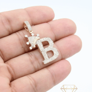 14K Initial B Pendant 💎VS Diamonds💎 – Brianna Jewelry joya brianna jewelry