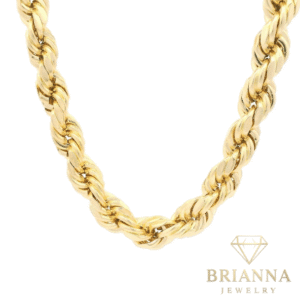 14K Hollow Rope Chain (9MM / 24” inches) – Brianna Jewelry joya brianna jewelry