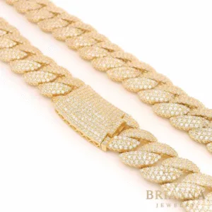 14k Hollow Cuban Chain Full CZ Monaci Chelsea (14MM / 22” Inches)  –
Brianna Jewelry joya brianna jewelry