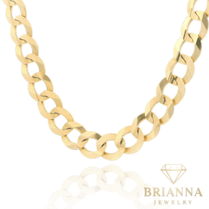 14k Solid Cuban Curb Chain (11MM – 22” Inches) – Brianna Jewelry joya brianna jewelry