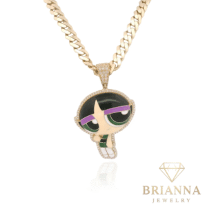 14K PP Bellota Hollow Pendant W/ Monaci Hollow Cuban Choker 16”  –
Brianna Jewelry joya brianna jewelry