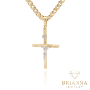 14k Jesus Cross Pendant W/ Hollow Cuban Monaci Chain (6.8MM / 20” Inch –
Brianna Jewelry joya brianna jewelry