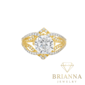 14K Women’s CZ Fancy Star Engagement Ring – Brianna Jewelry joya brianna jewelry
