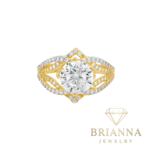 14K Women’s CZ Fancy Star Engagement Ring – Brianna Jewelry joya brianna jewelry