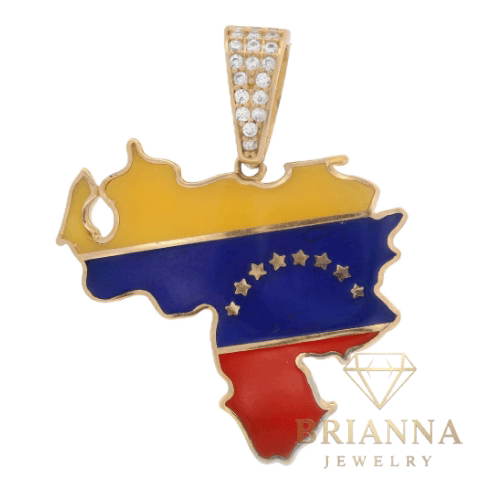 14k Venezuela Pendant 🇻🇪 (1.2” Inches) – Brianna Jewelry joya brianna jewelry