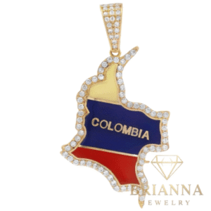 14k Colombia 🇨🇴 Pendant (1.8” Inches) – Brianna Jewelry joya brianna jewelry