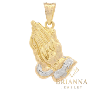 14K Praying Hands Pendant (1” Inch) – Brianna Jewelry joya brianna jewelry