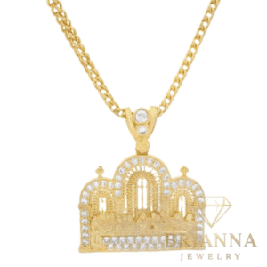 14K Last Supper CZ Pendant W/ Hollow Franco Chain (2.5MM – 24” Inches) –
Brianna Jewelry joya brianna jewelry
