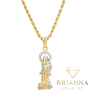 14K Moon Cut Chain W/ Jesus Face Pendant – Brianna Jewelry joya brianna jewelry