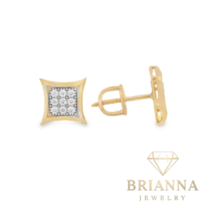14K CZ Square Earrings (7MM) – Brianna Jewelry joya brianna jewelry