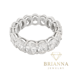 14K White Gold Eternity Ring 7.7 CT💎 VVS Diamonds lab Grown – Brianna Jewelry joya brianna jewelry