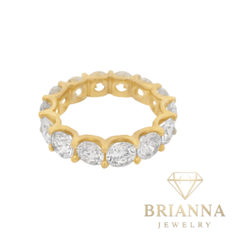 14K Eternity Ring 6.25 CT💎 VVS Diamonds lab Grown – Brianna Jewelry joya brianna jewelry