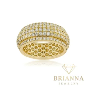 14 K Diamond Band Ring 💎- Brianna Jewelry joya brianna jewelry