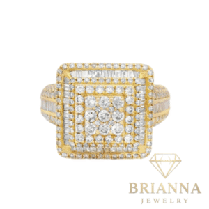 14k Men’s Square Baguette Diamond Ring 💎 – Brianna Jewelry joya brianna jewelry