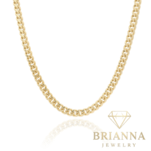 14K Miami Hollow Cuban Chain (3.8MM – 24” Inches ) – Brianna Jewelry joya brianna jewelry