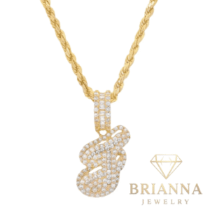 14k Initial (J) Baguette CZ Pendant W/ Hollow Rope Chain (18” Inches) –
Brianna Jewelry joya brianna jewelry