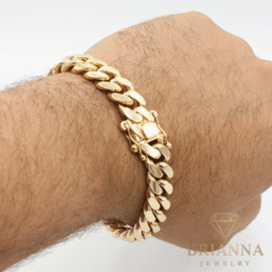 14 k Miami SOLID Cuban Bracelet (11MM) – Brianna Jewelry joya brianna jewelry