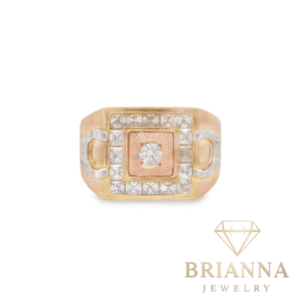 14K Men Square CZ Ring – Brianna Jewelry joya brianna jewelry