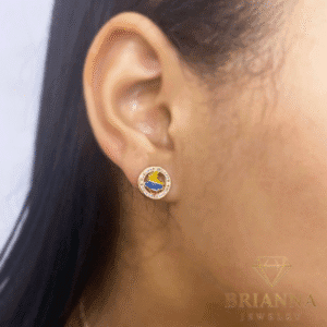 14k Gold Country Map (Colombia) Earrings – – Brianna Jewelry joya brianna jewelry