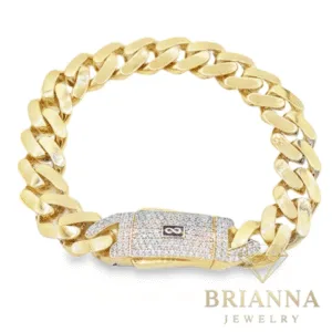 14K Hollow Cuban Monaci Bracelet (14.5MM) – Brianna Jewelry joya brianna jewelry