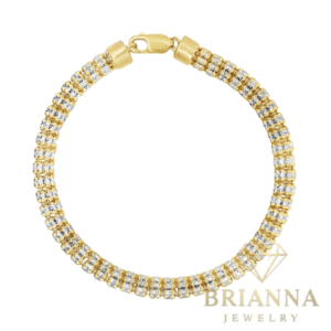 14k Moon Iced Bracelet (4.5MM) – Brianna Jewelry joya brianna jewelry