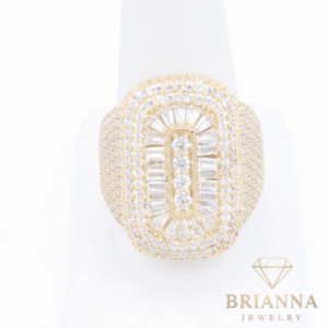 14K Rectangle Men’s Ring – – Brianna Jewelry joya brianna jewelry