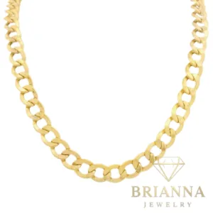 14K Hollow Cuban Curb Chain (6.2MM – 22” Inches) – Brianna Jewelry joya brianna jewelry