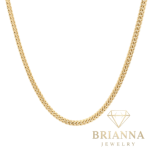 14k Cuban Miami SOLID Chain (3MM / 18” inches) – Brianna Jewelry joya brianna jewelry