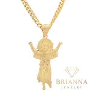 14K Divino Niño Pendant w/ Miami Hollow Cuban Chain (3.8MM – 26” Inche –
Brianna Jewelry joya brianna jewelry