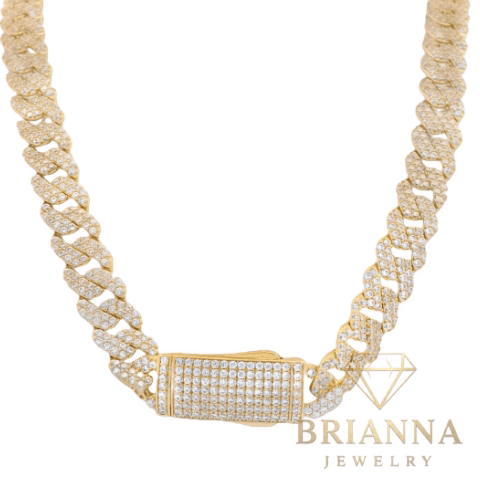14K Hollow Choker Full CZ (7MM – 16” Inches) – Brianna Jewelry joya brianna jewelry