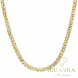 14K Moon Ice Chain (3.8MM – 16” Inches) – Brianna Jewelry joya brianna jewelry
