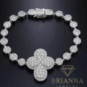 14k VS Diamond Baguette Rosary Bracelet 💎 – Brianna Jewelry joya brianna jewelry