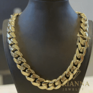 14K Cuban Semi Solid Chain (19.8MM / 23″ Inches) – Brianna Jewelry joya brianna jewelry