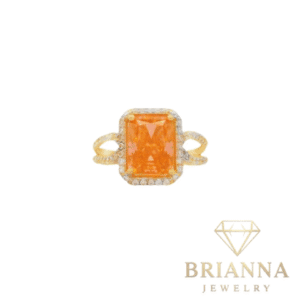 14K Women’s CZ Square Ring – Brianna Jewelry joya brianna jewelry