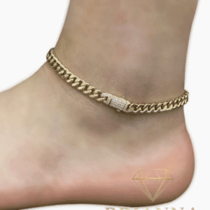 14k Hollow Ankle Bracelet (7MM) – Brianna Jewelry joya brianna jewelry