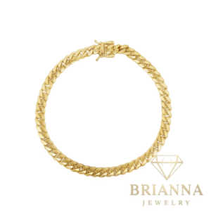 14K Women Solid Miami Cuban Bracelet (5MM) – Brianna Jewelry joya brianna jewelry