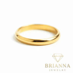 14k Wedding Solid Band Ring (3MM) – Brianna Jewelry joya brianna jewelry