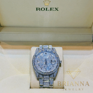 White Rolex Datejust 💎 Iced Out 41MM 🔥 – Brianna Jewelry joya brianna jewelry