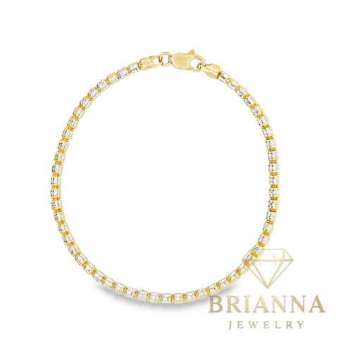 14K Moon Ice Bracelet for Women (2.5MM) – Brianna Jewelry joya brianna jewelry