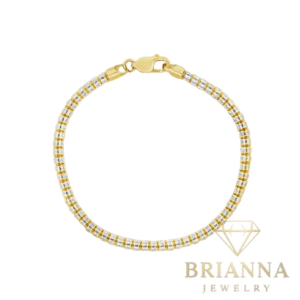 14K Women’s Moon Iced Bracelet (3.8MM) – Brianna Jewelry joya brianna jewelry