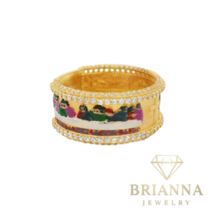 14k Men’s Santa Cena Ring CZ – Brianna Jewelry joya brianna jewelry