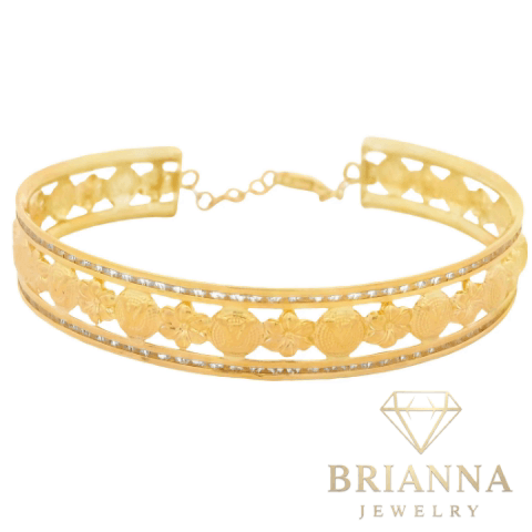 14K Classic Bangle for Women LV – Brianna Jewelry joya brianna jewelry