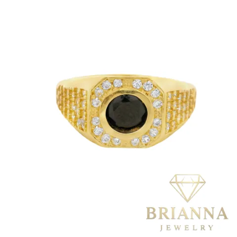 14 K Round CZ Ring for Kids ⚫️ – Brianna Jewelry joya brianna jewelry