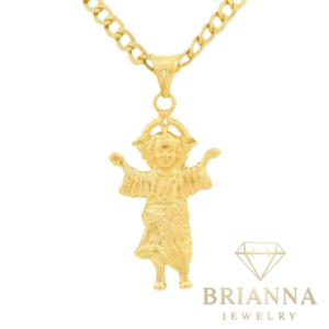14K Divino Niño Pendant W/ Hollow Cuban Curb Chain (4.5MM – 20” Inches –
Brianna Jewelry joya brianna jewelry