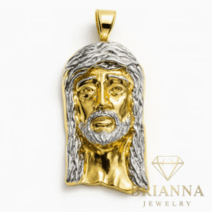 14K JUMBO Jesus Face Pendant (5” Inches) – Brianna Jewelry joya brianna jewelry