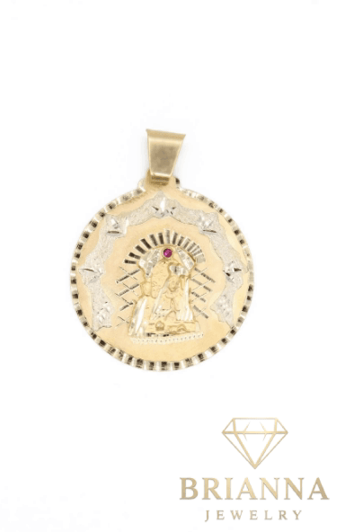 *NEW* 14K Virgen Pendant (M) – – Brianna Jewelry joya brianna jewelry