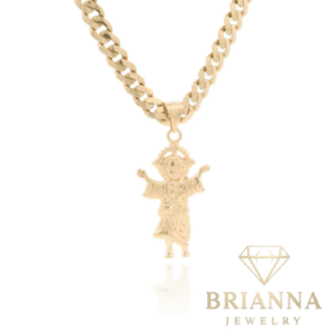 14k Divino Niño Pendant W/ Hollow Cuban Monaci Chain (6.8MM / 20” Inch –
Brianna Jewelry joya brianna jewelry