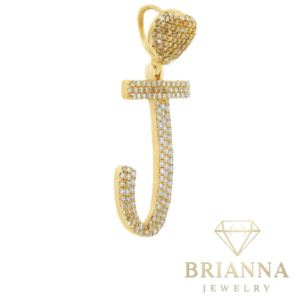 14K Initial J 💎VS Diamonds ❤️ Pendant – Brianna Jewelry joya brianna jewelry