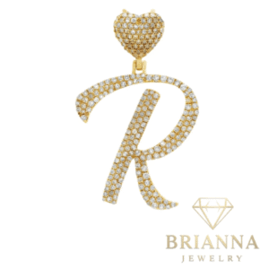 14K Initial R 💎VS Diamonds ❤️ Pendant – Brianna Jewelry joya brianna jewelry